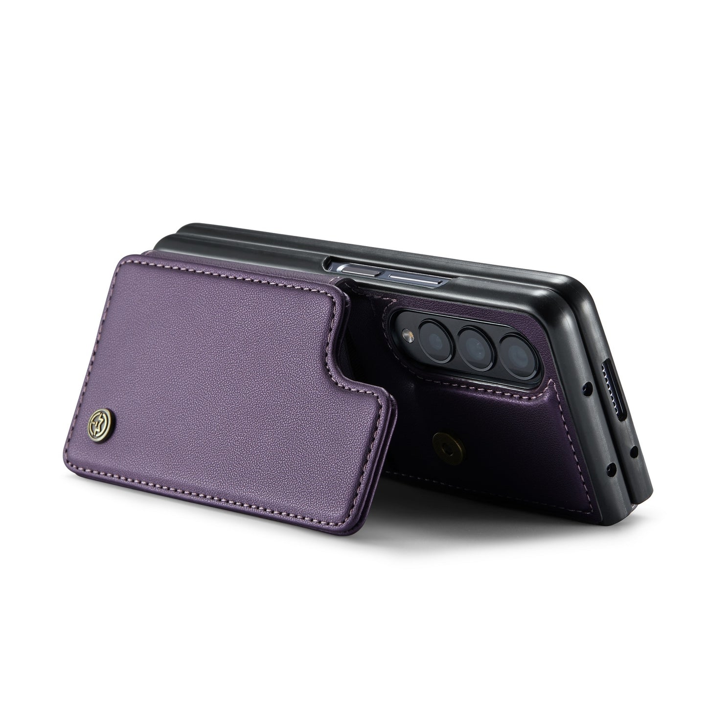 For Samsung Galaxy Z Fold4 CaseMe C22 Card Slots Holder RFID Anti-theft Phone Case