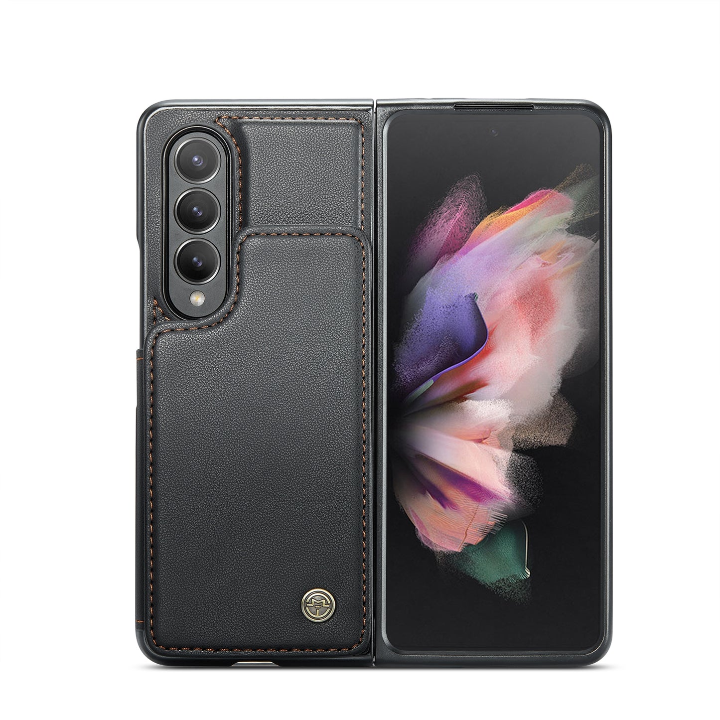 For Samsung Galaxy Z Fold3 CaseMe C22 Card Slots Holder RFID Anti-theft Phone Case