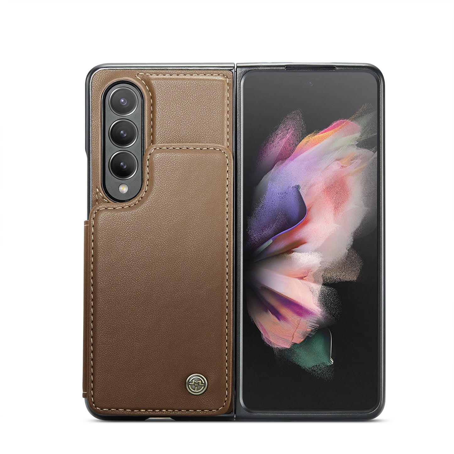 For Samsung Galaxy Z Fold3 CaseMe C22 Card Slots Holder RFID Anti-theft Phone Case