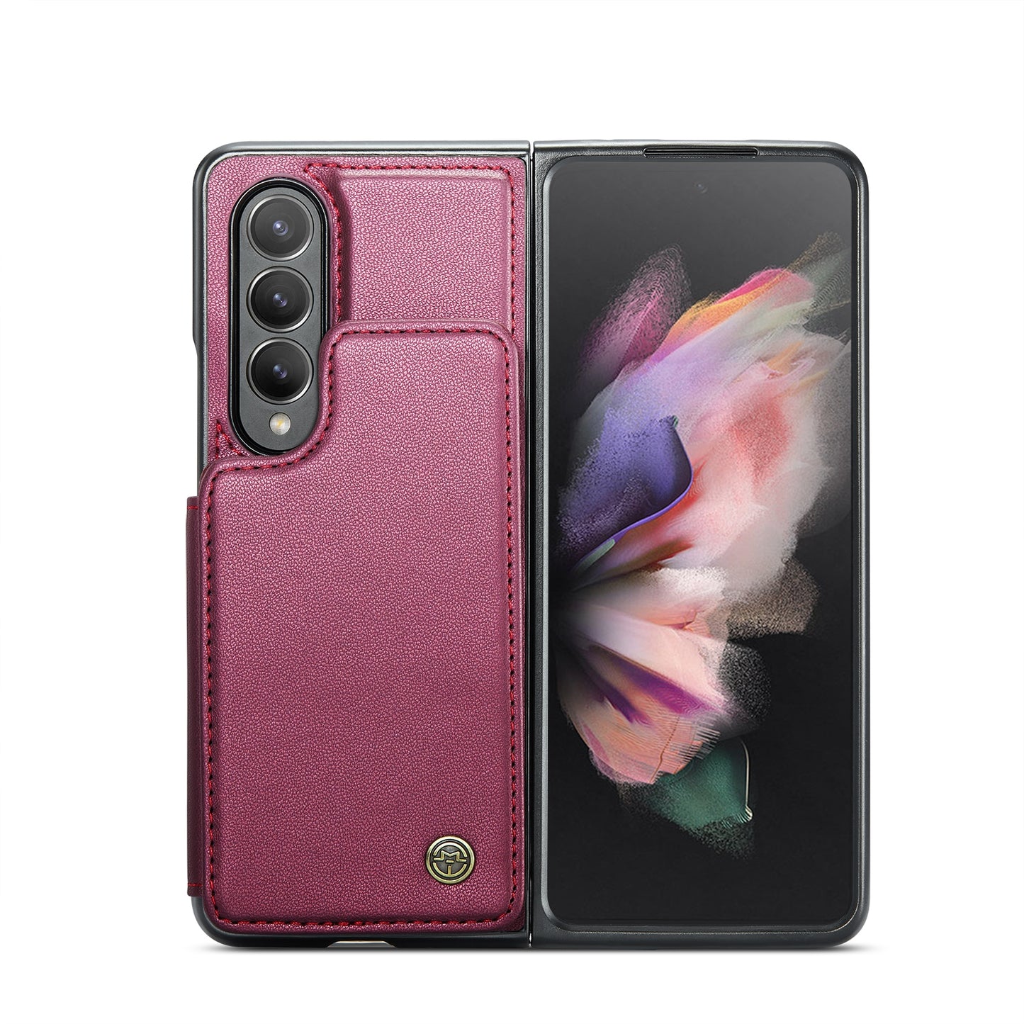 For Samsung Galaxy Z Fold3 CaseMe C22 Card Slots Holder RFID Anti-theft Phone Case