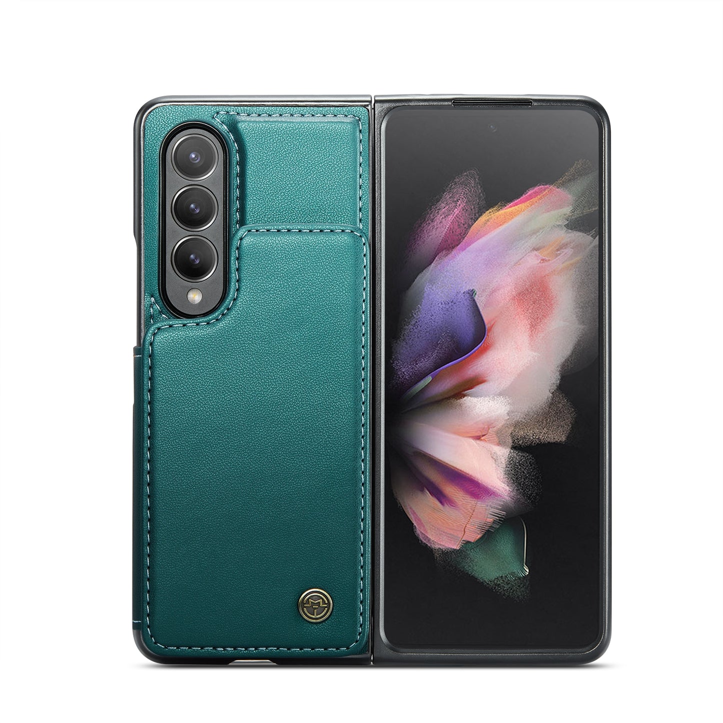 For Samsung Galaxy Z Fold3 CaseMe C22 Card Slots Holder RFID Anti-theft Phone Case