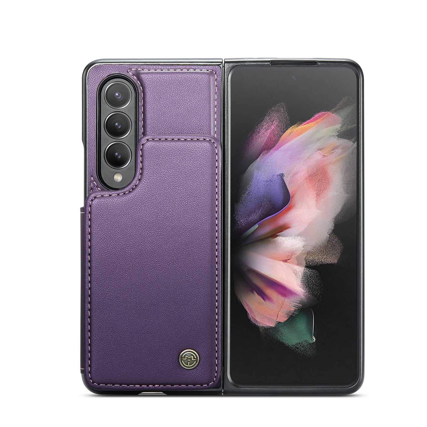 For Samsung Galaxy Z Fold3 CaseMe C22 Card Slots Holder RFID Anti-theft Phone Case