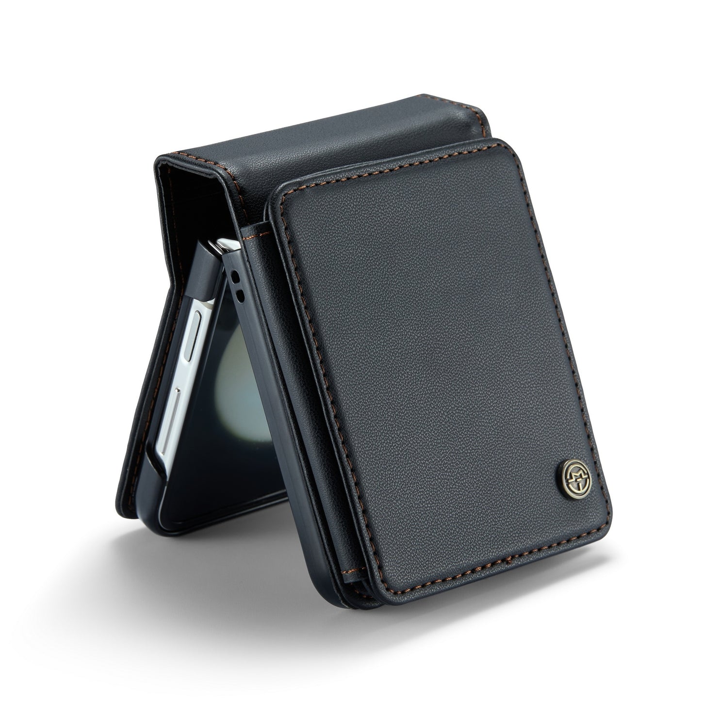 For Samsung Galaxy Z Flip5 CaseMe C22 Card Slots Holder RFID Anti-theft Phone Case