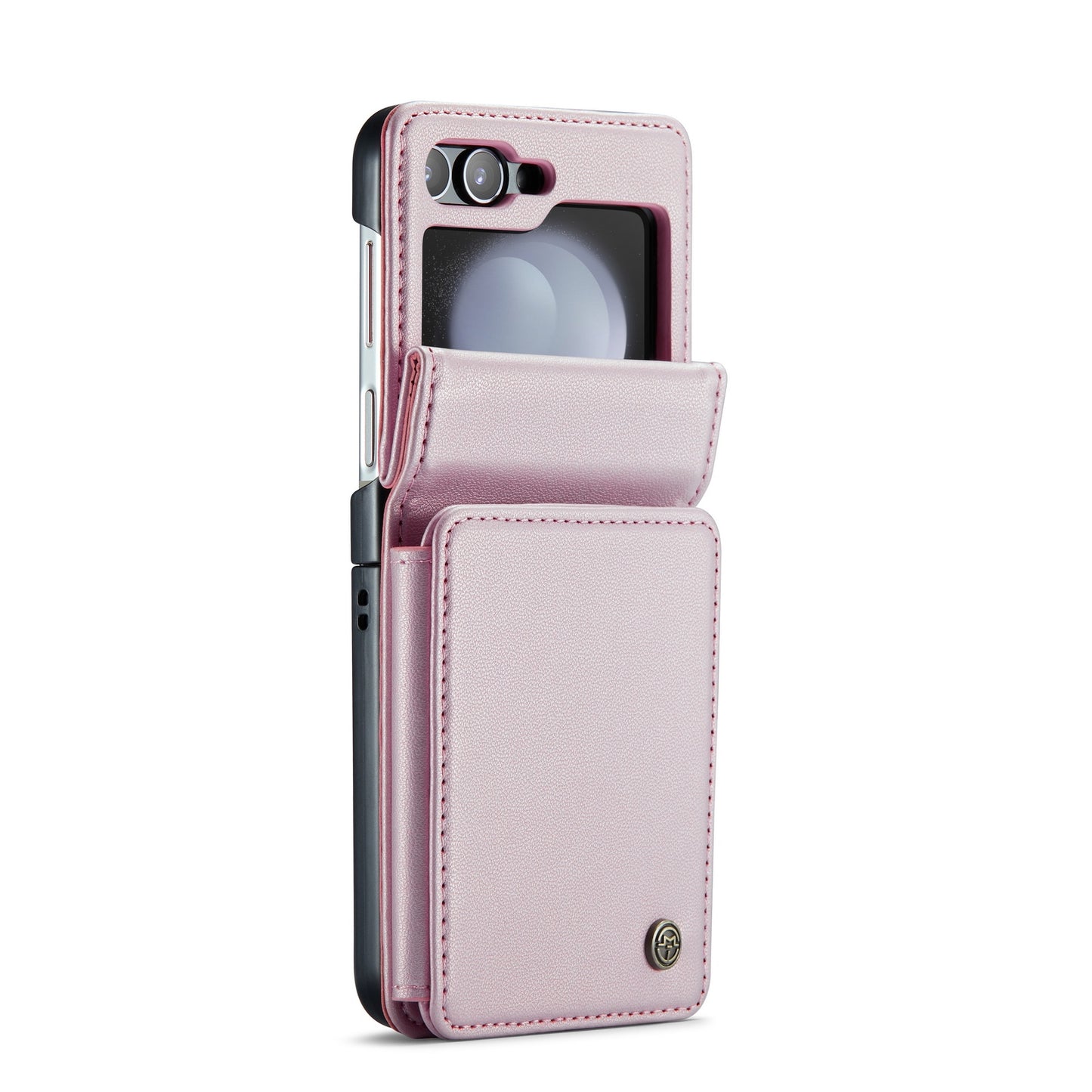 For Samsung Galaxy Z Flip5 CaseMe C22 Card Slots Holder RFID Anti-theft Phone Case