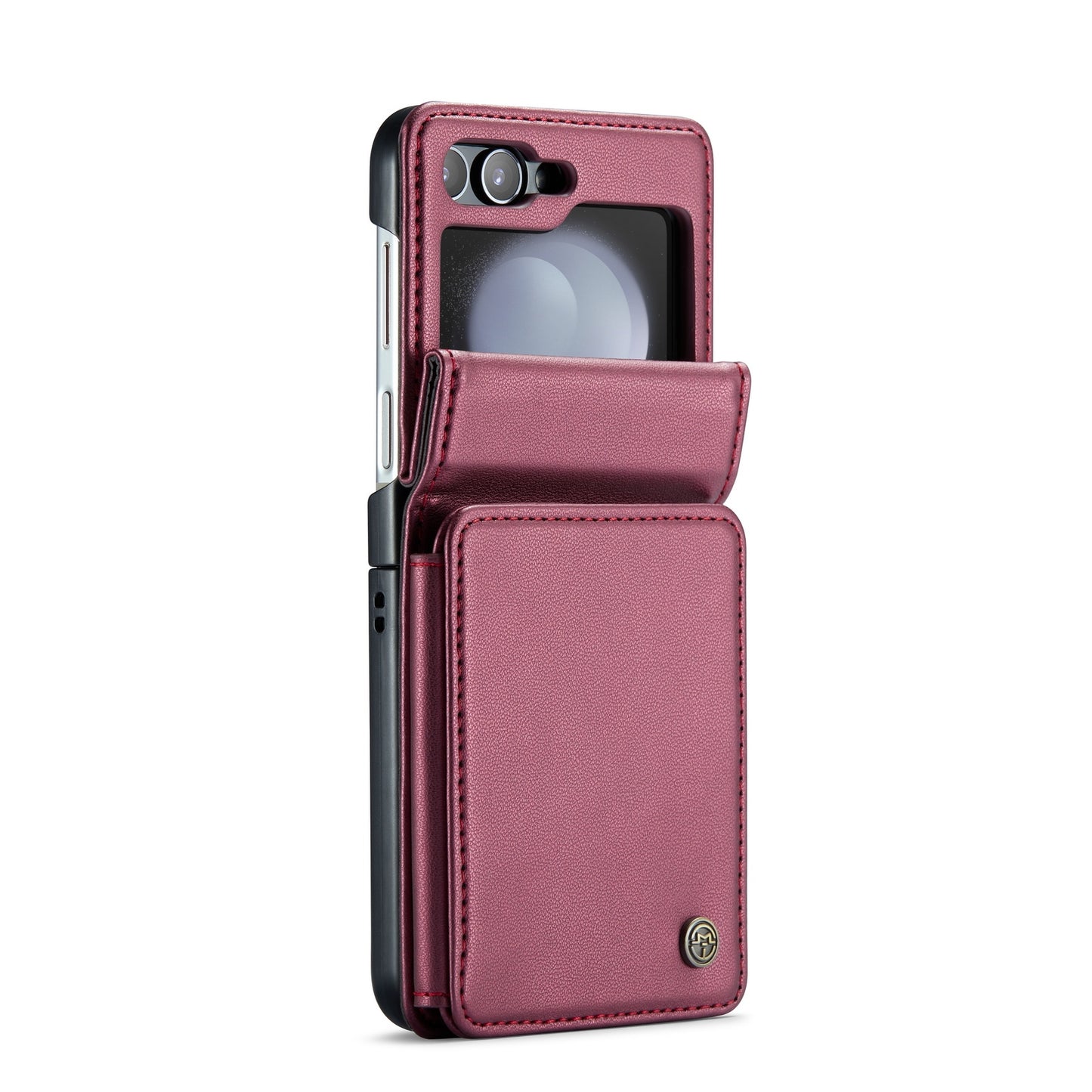For Samsung Galaxy Z Flip5 CaseMe C22 Card Slots Holder RFID Anti-theft Phone Case