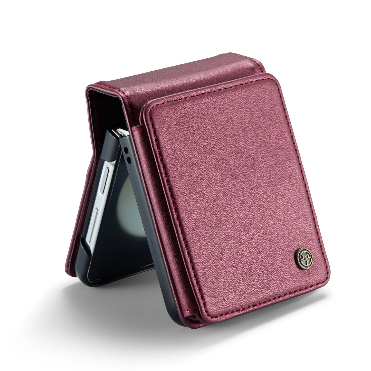 For Samsung Galaxy Z Flip5 CaseMe C22 Card Slots Holder RFID Anti-theft Phone Case