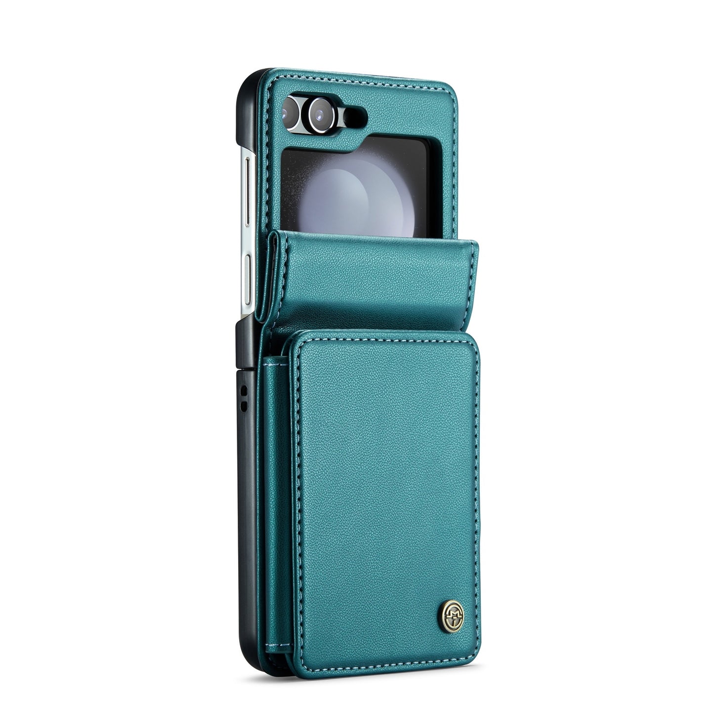 For Samsung Galaxy Z Flip5 CaseMe C22 Card Slots Holder RFID Anti-theft Phone Case