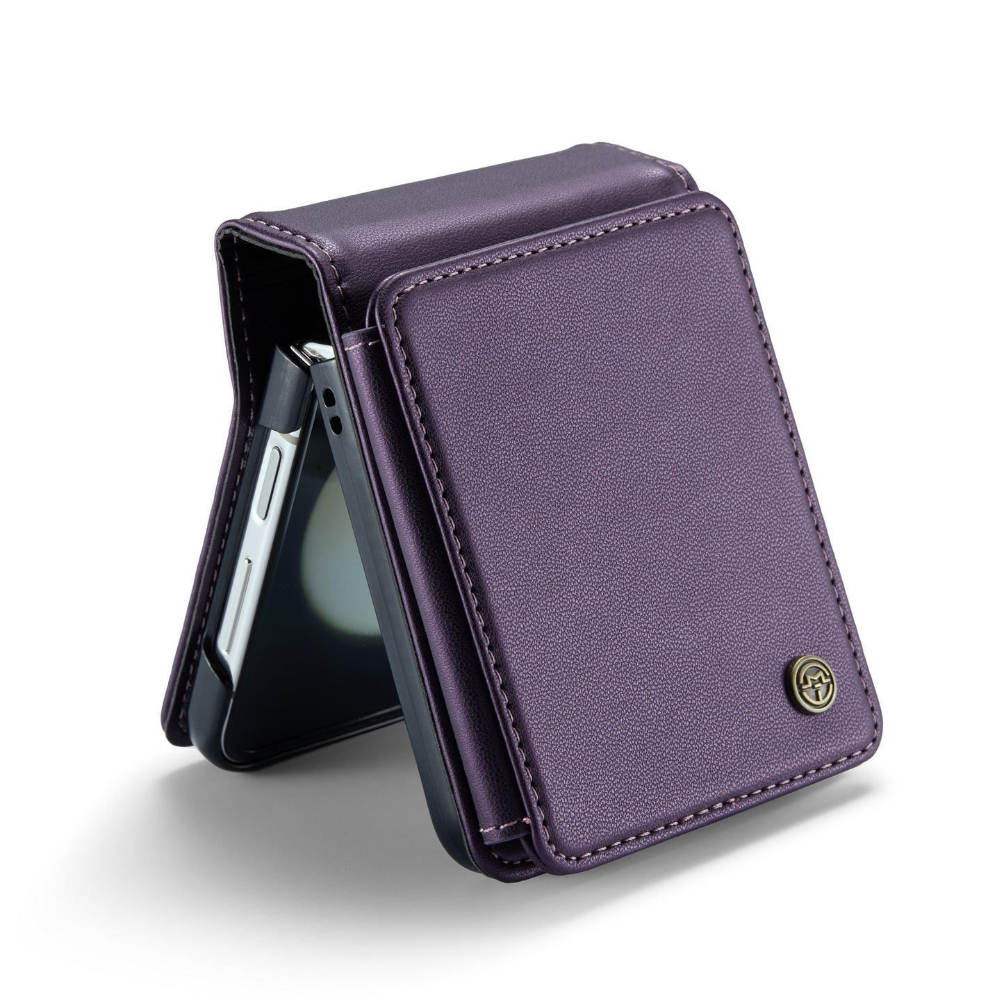 For Samsung Galaxy Z Flip5 CaseMe C22 Card Slots Holder RFID Anti-theft Phone Case