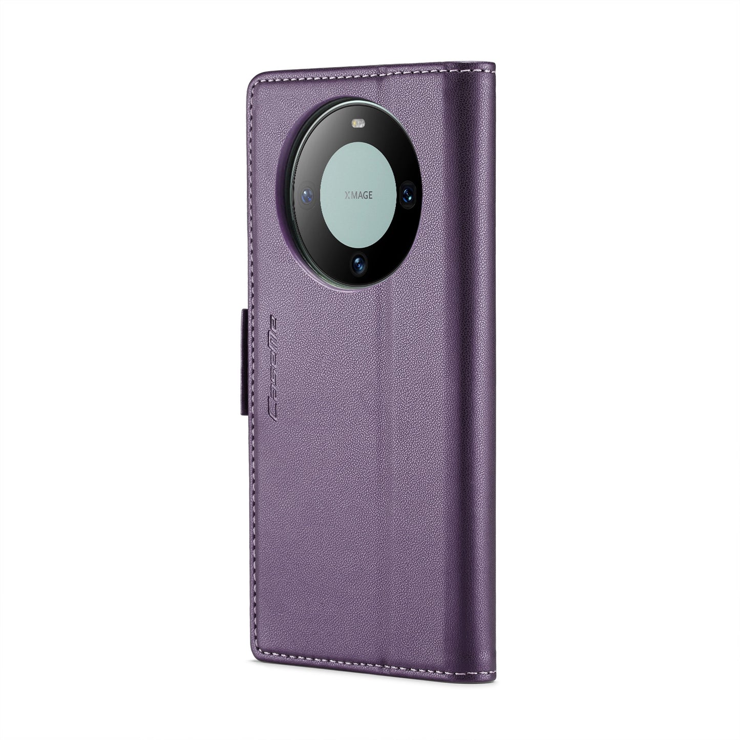 For Huawei Mate 60 RFID Leather Case - Litchi Texture with Butterfly Buckle, Wallet & Stand
