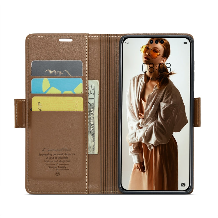 For Huawei Mate 60 Pro/Pro+ RFID Leather Case - Litchi Texture with Butterfly Buckle, Wallet & Stand
