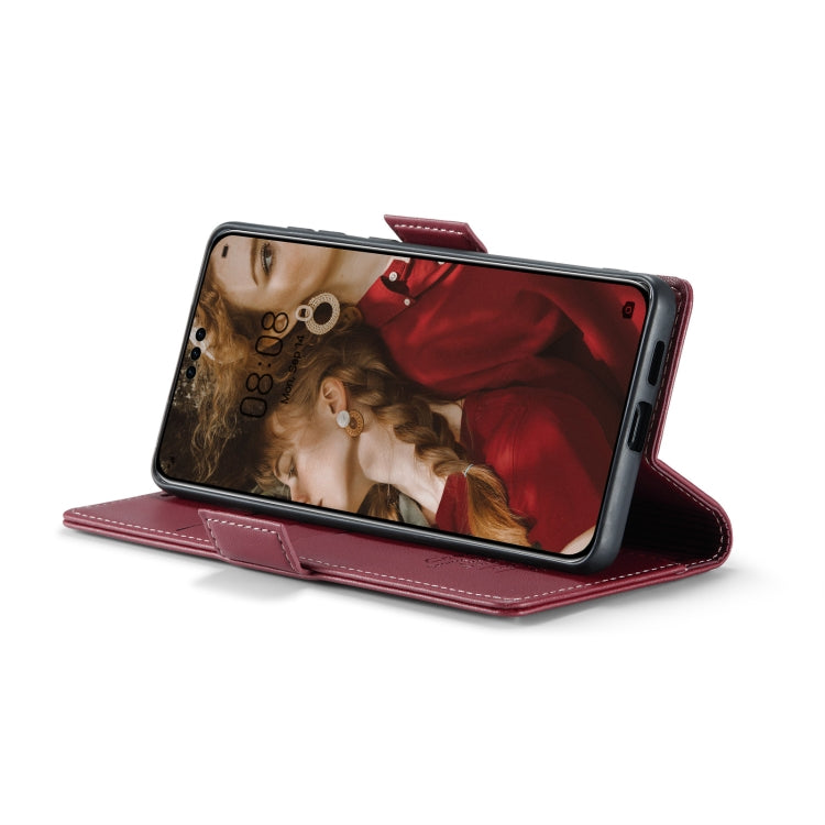 For Huawei Mate 60 Pro/Pro+ RFID Leather Case - Litchi Texture with Butterfly Buckle, Wallet & Stand