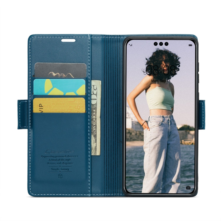 For Huawei Mate 60 Pro/Pro+ RFID Leather Case - Litchi Texture with Butterfly Buckle, Wallet & Stand
