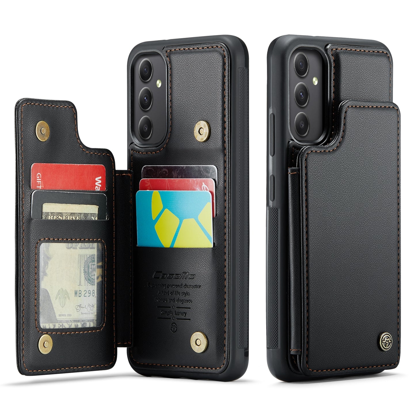 For Samsung Galaxy A34 5G CaseMe C22 Card Slots Holder RFID Anti-theft Phone Case