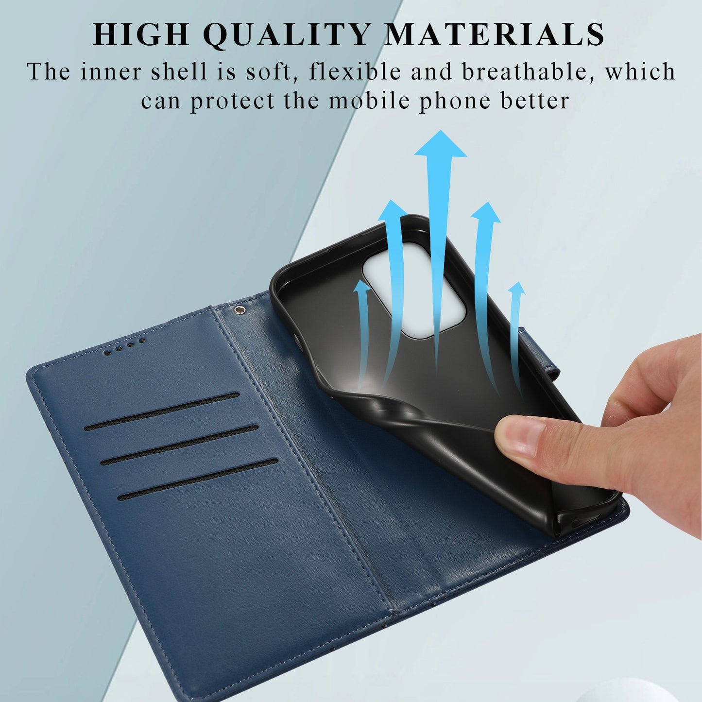 For Samsung Galaxy A33 5G Genuine Leather Texture Embossed Line Phone Case with Card Wallet & Kickstand