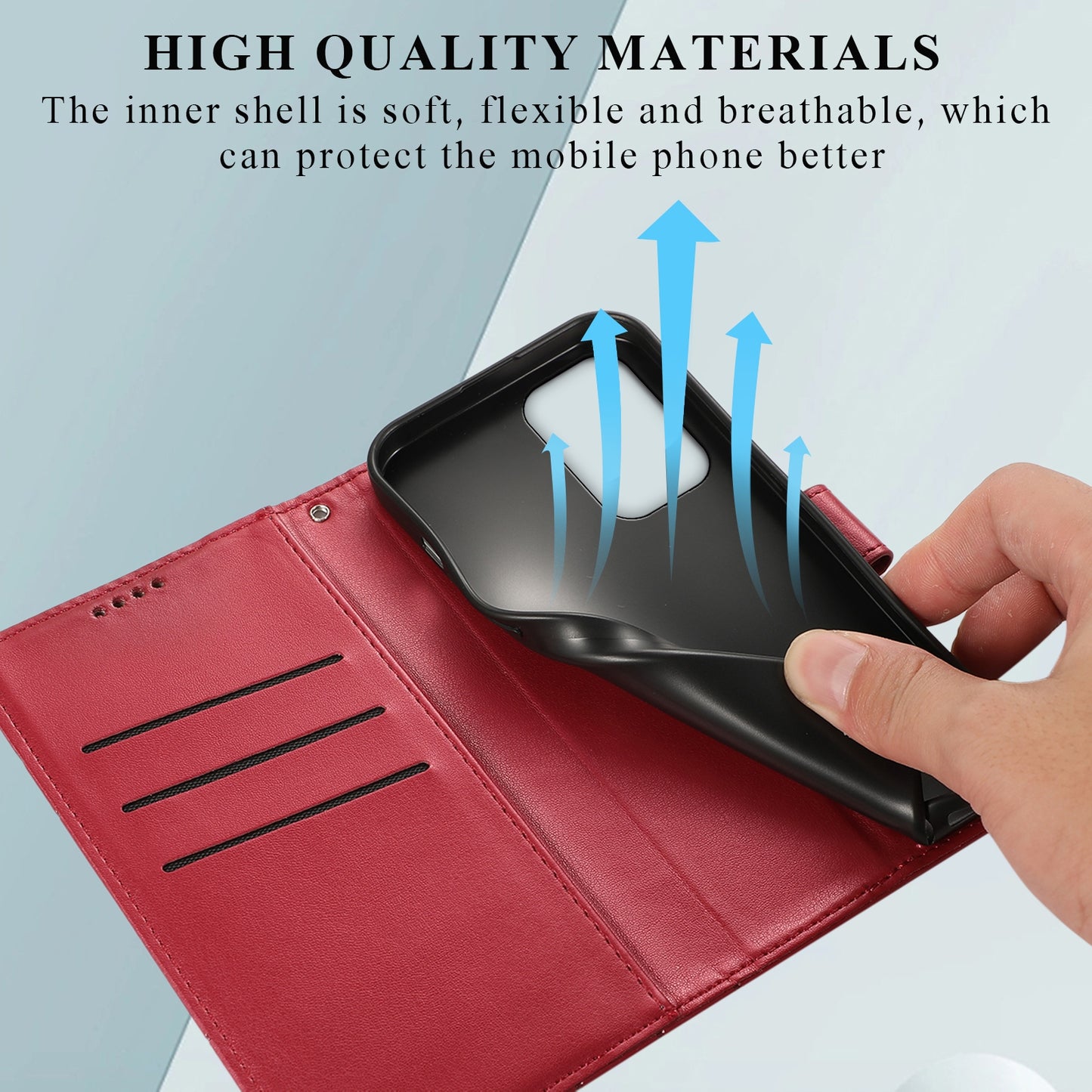 For Samsung Galaxy A33 5G Genuine Leather Texture Embossed Line Phone Case with Card Wallet & Kickstand
