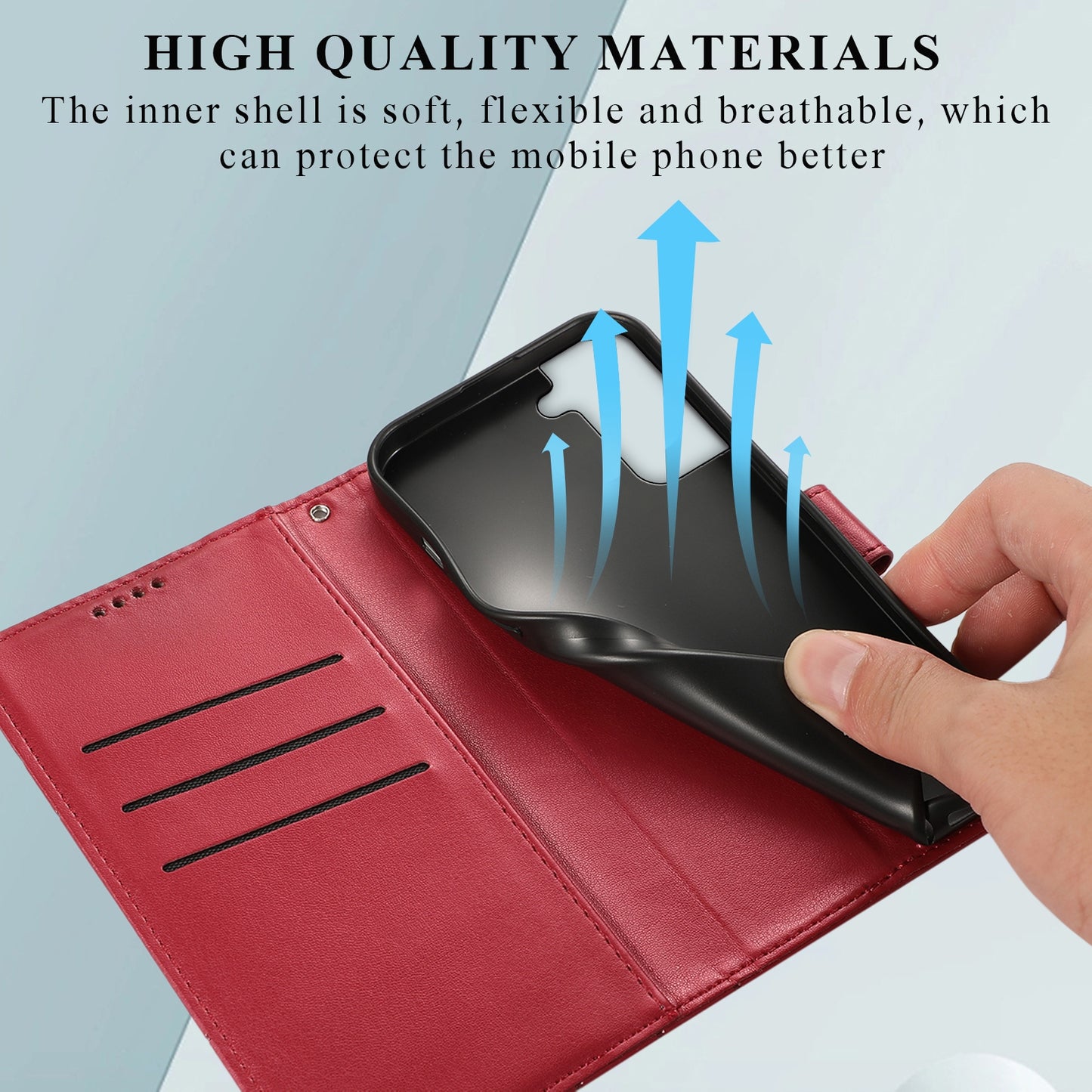 For Samsung Galaxy S21+ 5G Genuine Leather Texture Embossed Line Phone Case with Card Wallet & Kickstand