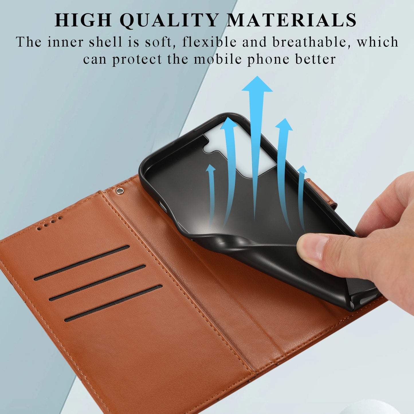 For Samsung Galaxy S21+ 5G Genuine Leather Texture Embossed Line Phone Case with Card Wallet & Kickstand