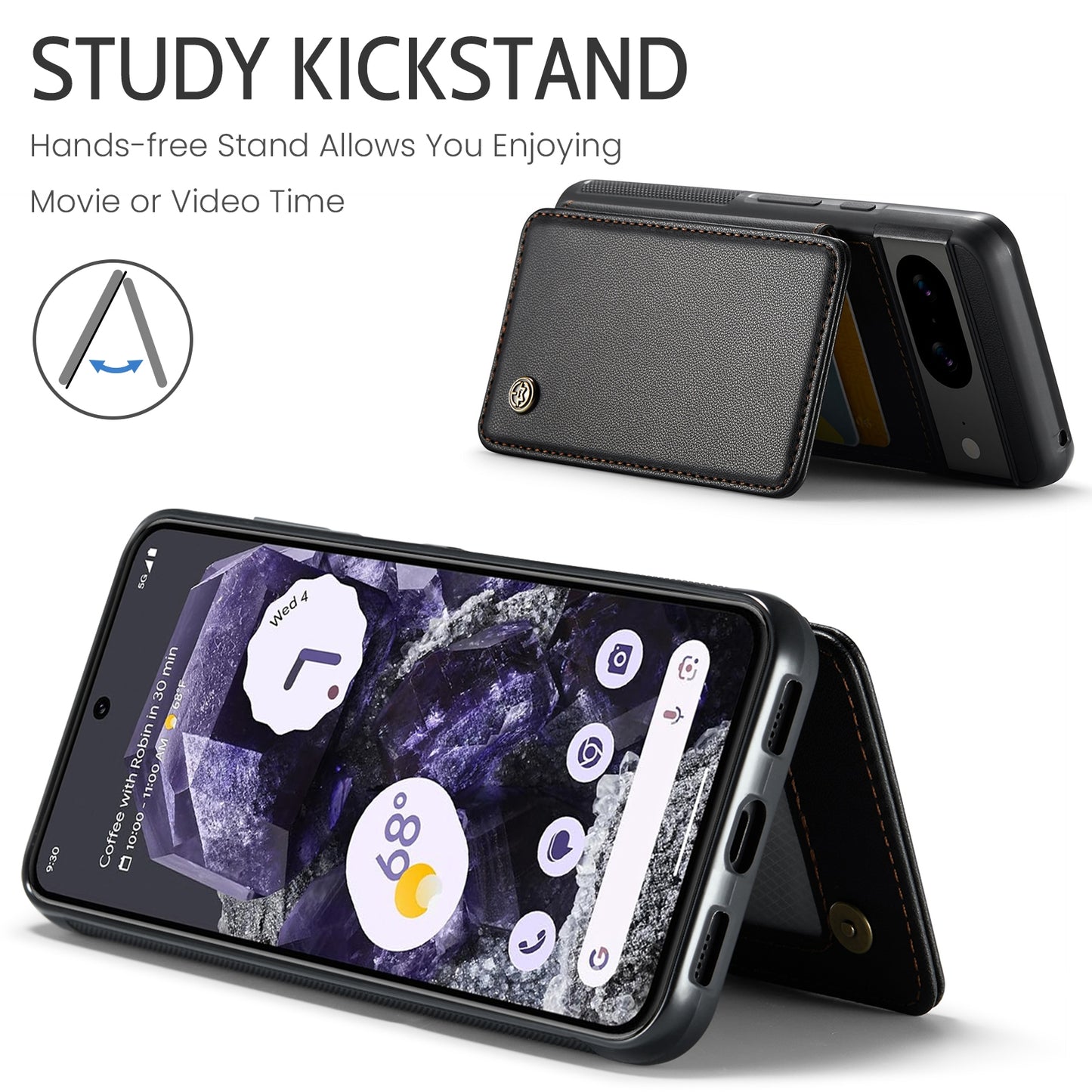 For Google Pixel 8 CaseMe C22 Card Slots Holder RFID Anti-theft Phone Case