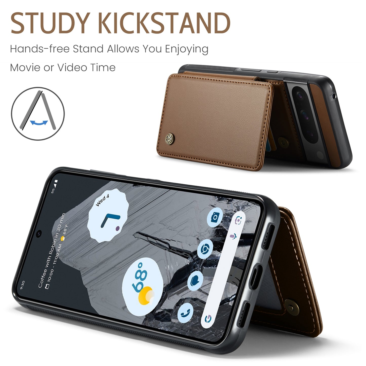 For Google Pixel 8 Pro CaseMe C22 Card Slots Holder RFID Anti-theft Phone Case