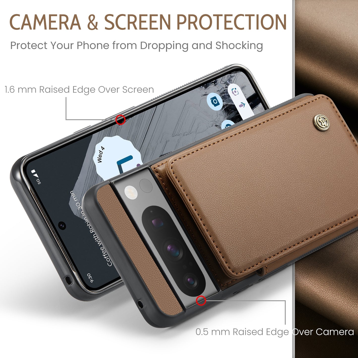 For Google Pixel 8 Pro CaseMe C22 Card Slots Holder RFID Anti-theft Phone Case