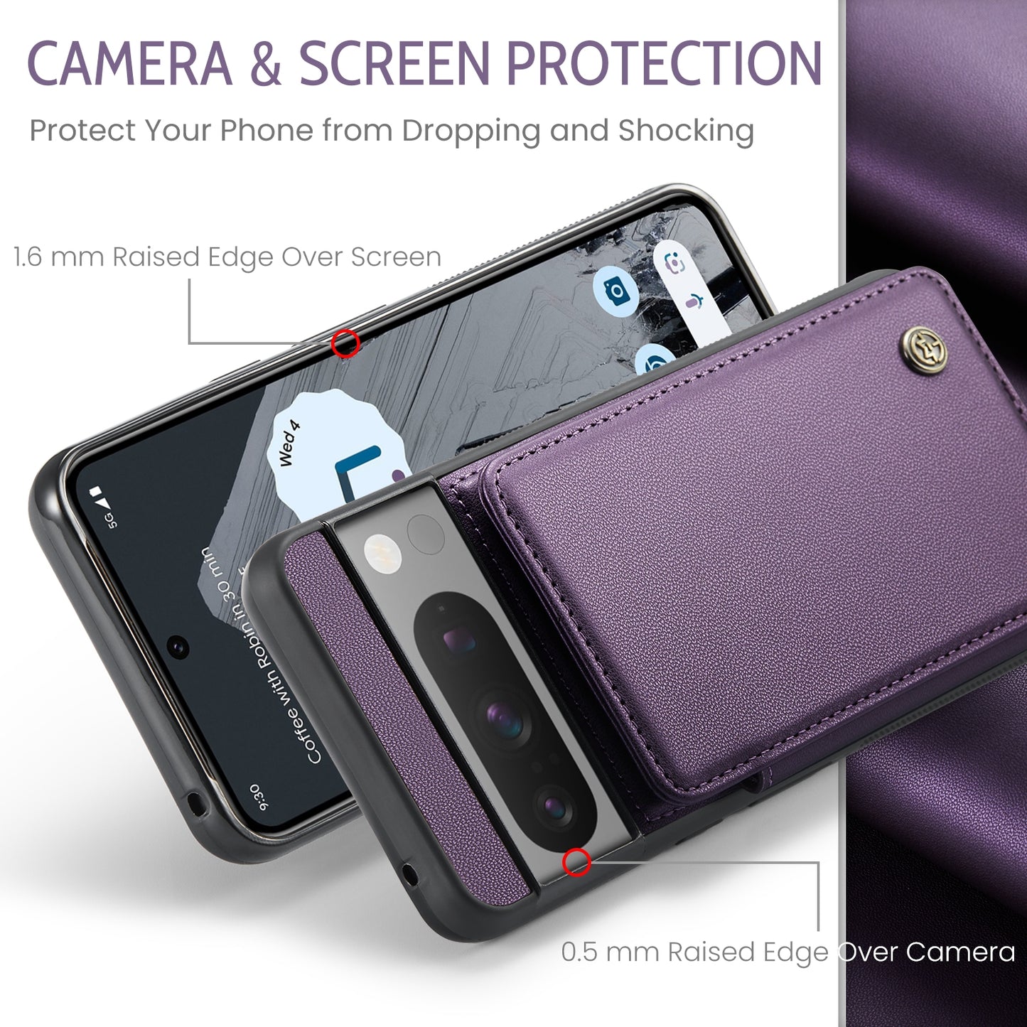 For Google Pixel 8 Pro CaseMe C22 Card Slots Holder RFID Anti-theft Phone Case