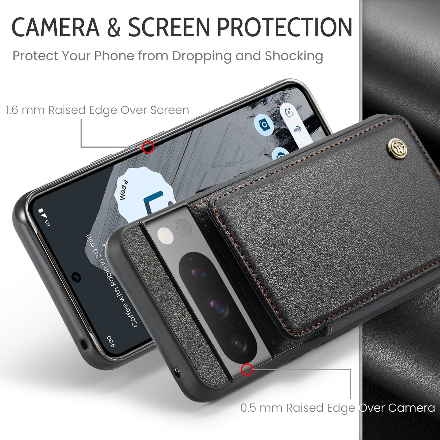 For Google Pixel 8 Pro CaseMe C22 Card Slots Holder RFID Anti-theft Phone Case