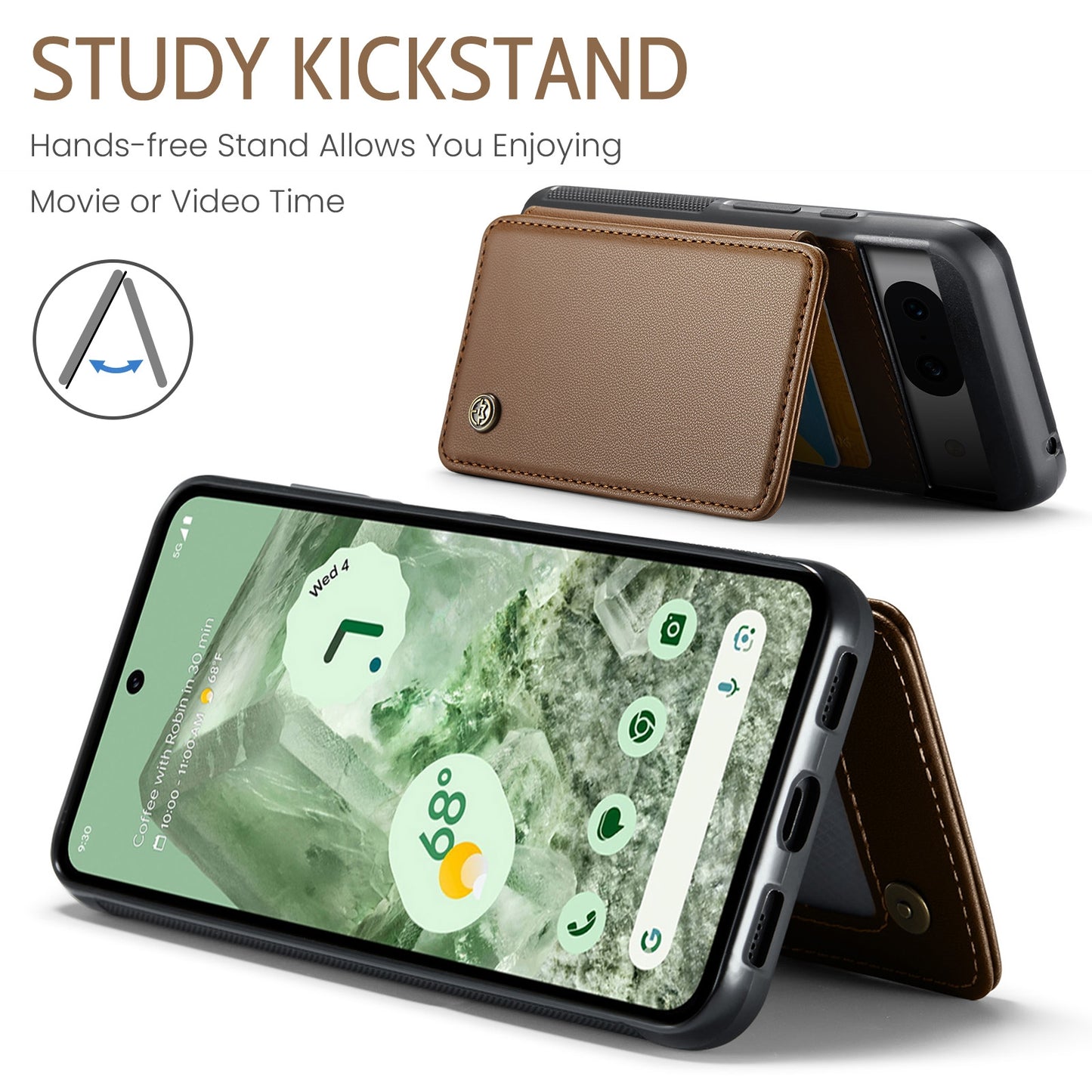 For Google Pixel 8A CaseMe C22 Card Slots Holder RFID Anti-theft Phone Case