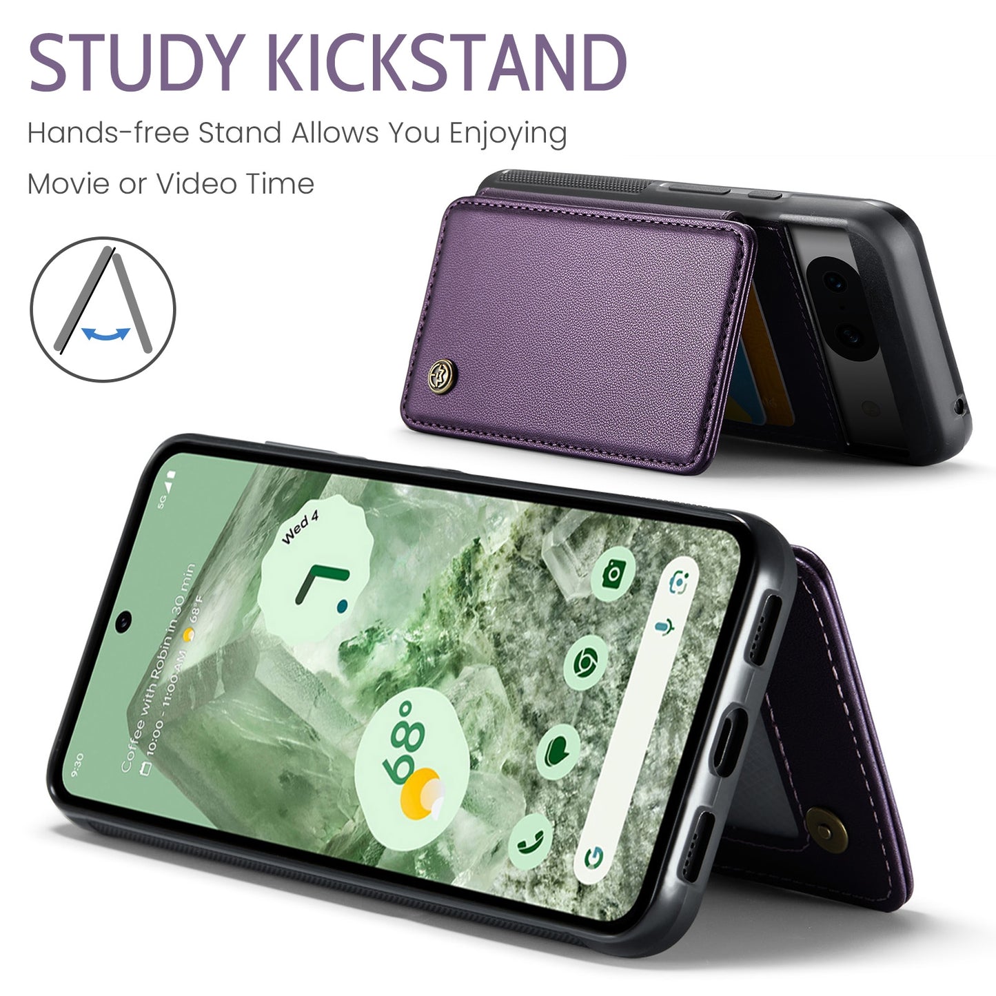 For Google Pixel 8A CaseMe C22 Card Slots Holder RFID Anti-theft Phone Case