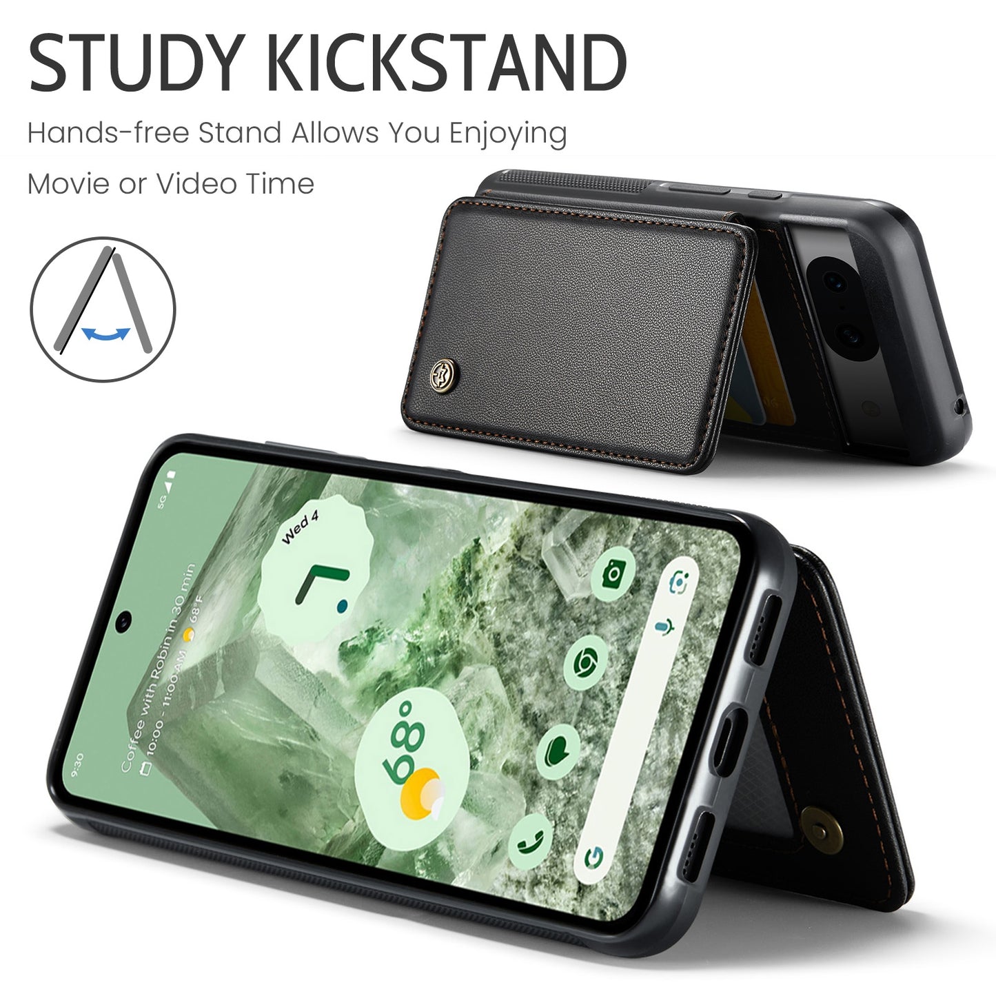 For Google Pixel 8A CaseMe C22 Card Slots Holder RFID Anti-theft Phone Case