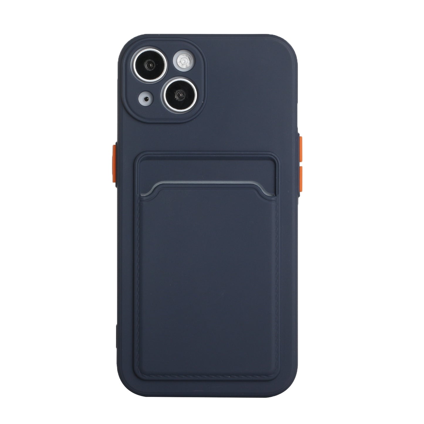 For Apple iPhone 15 Shockproof TPU Case with Card Holder - Durable & Lightweight Design