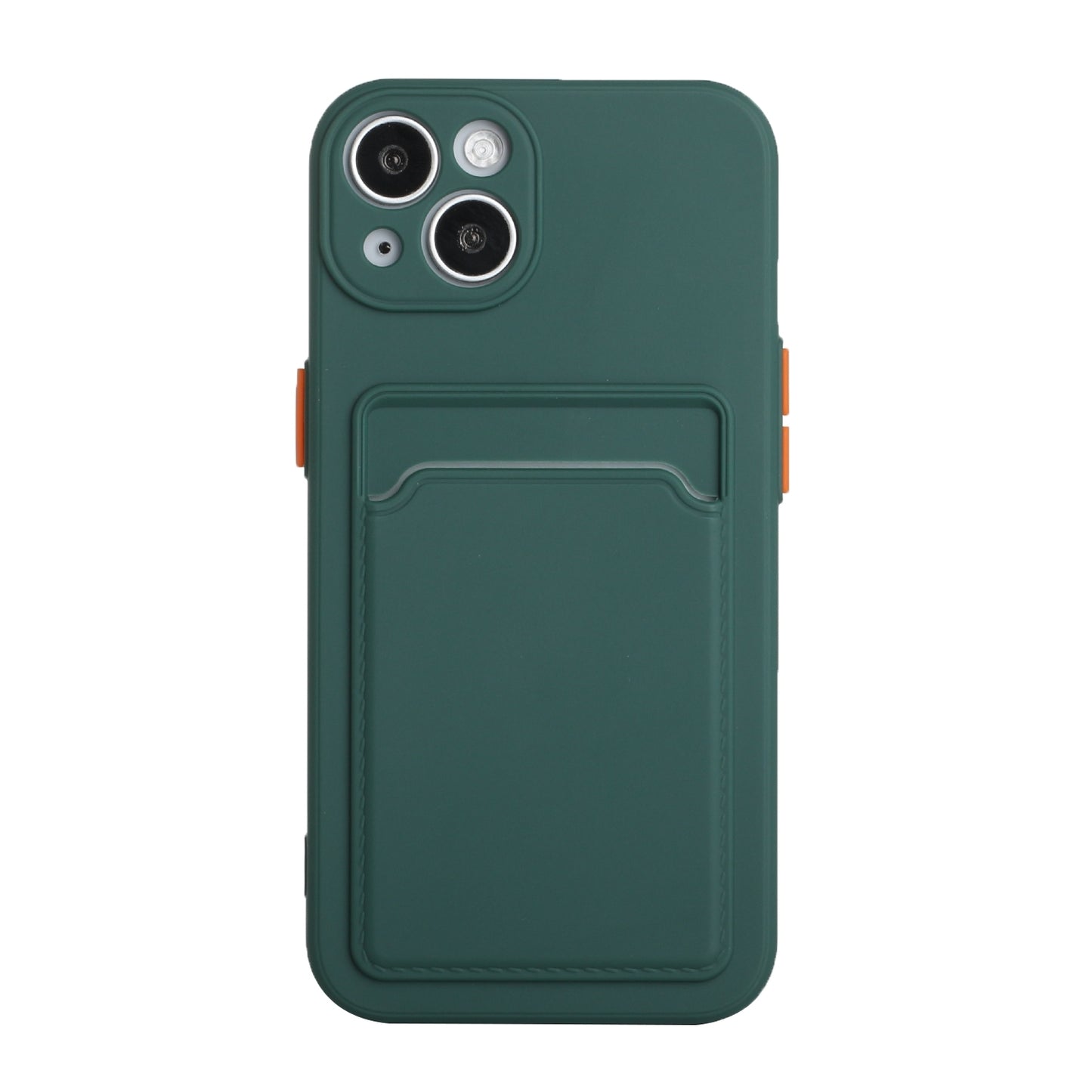 For Apple iPhone 15 Shockproof TPU Case with Card Holder - Durable & Lightweight Design