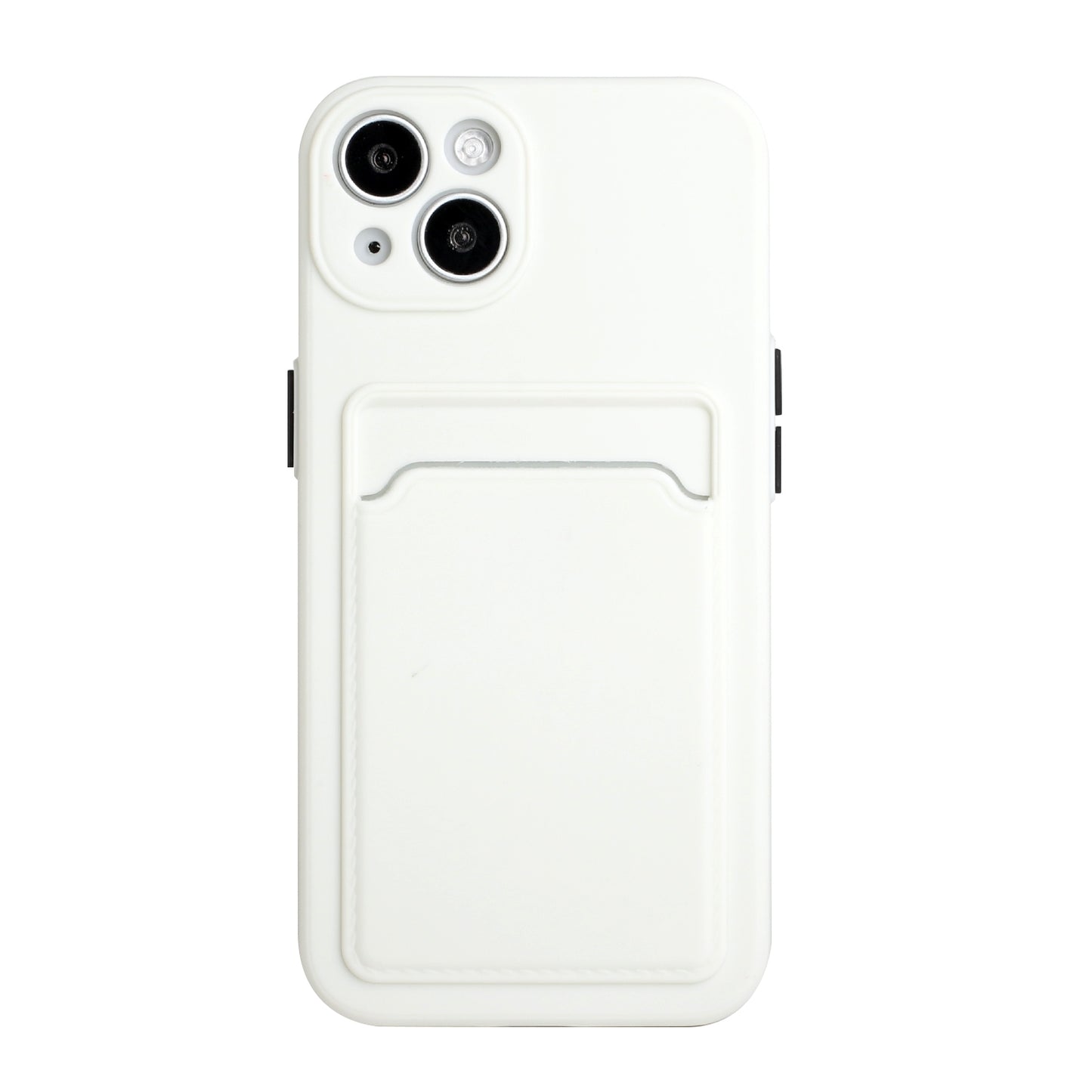 For Apple iPhone 15 Shockproof TPU Case with Card Holder - Durable & Lightweight Design