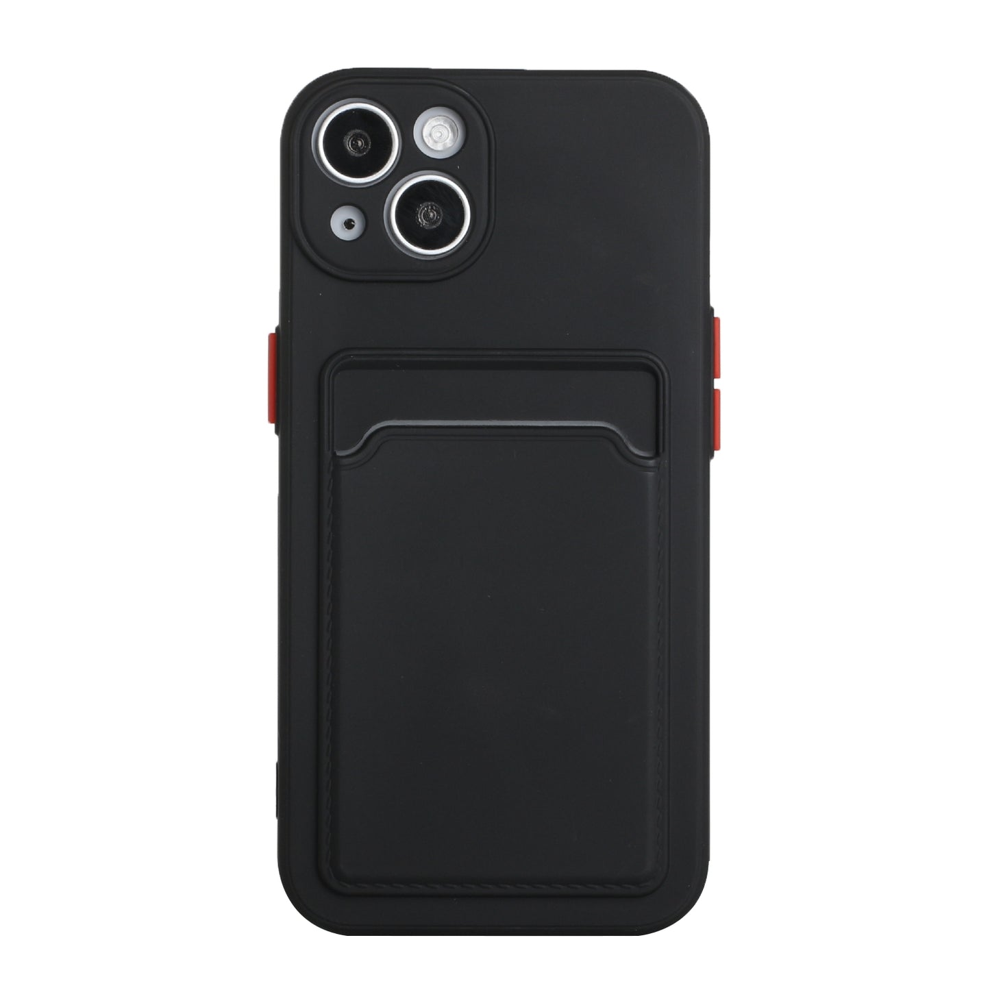For Apple iPhone 15 Shockproof TPU Case with Card Holder - Durable & Lightweight Design