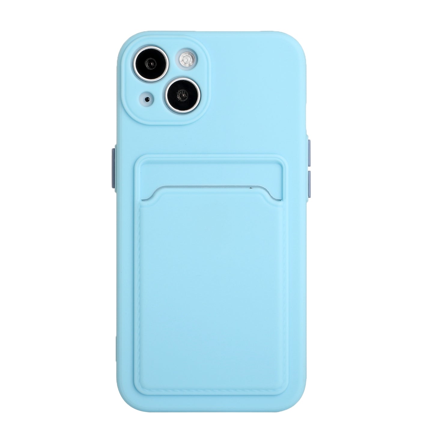 For Apple iPhone 15 Shockproof TPU Case with Card Holder - Durable & Lightweight Design