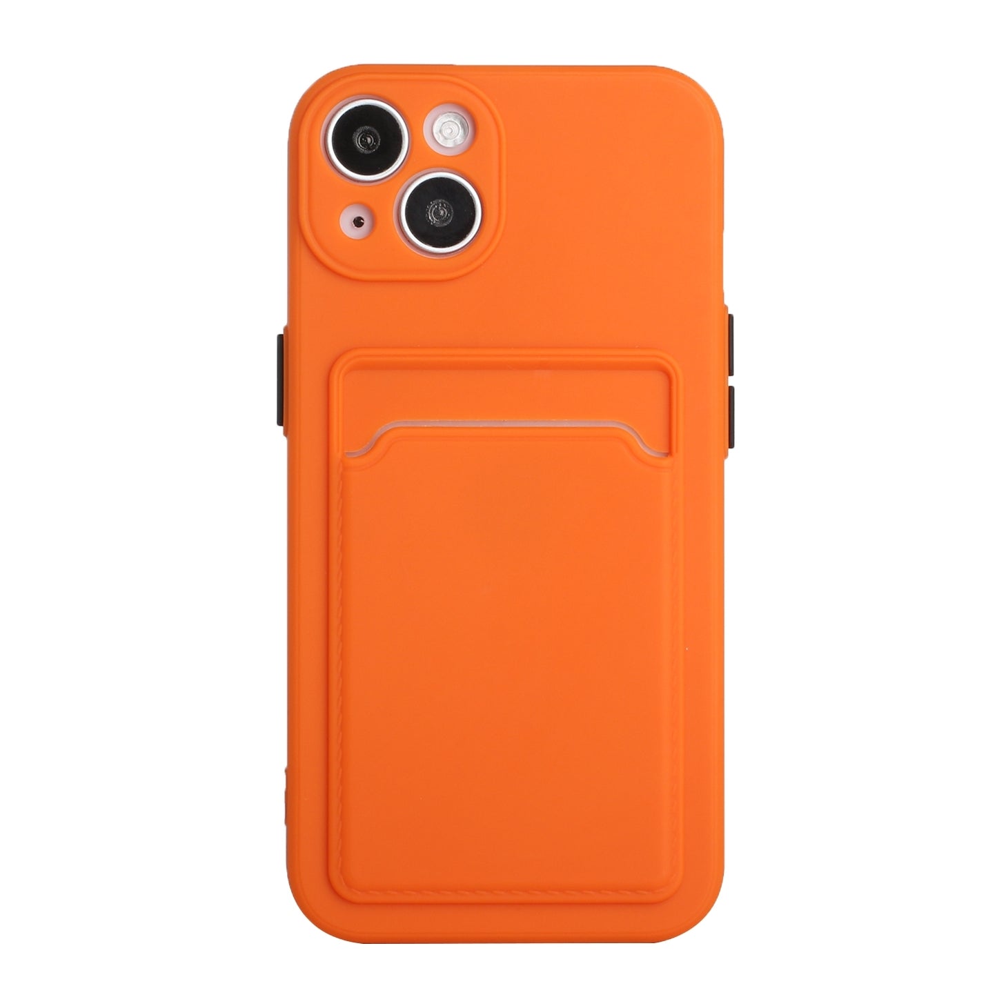 For Apple iPhone 15 Shockproof TPU Case with Card Holder - Durable & Lightweight Design