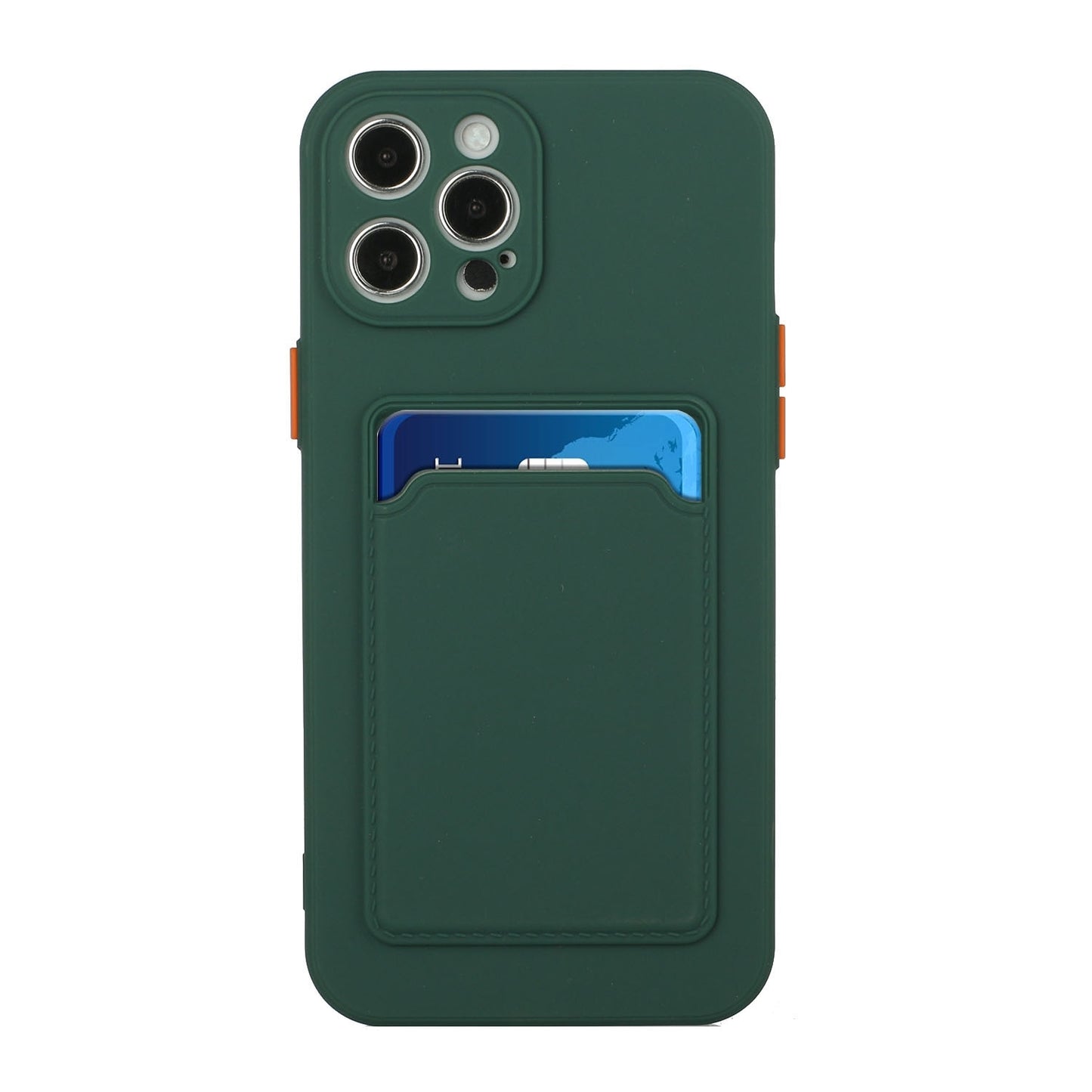 For Apple iPhone 15 Pro Max Shockproof TPU Case with Card Holder - Durable & Lightweight Design