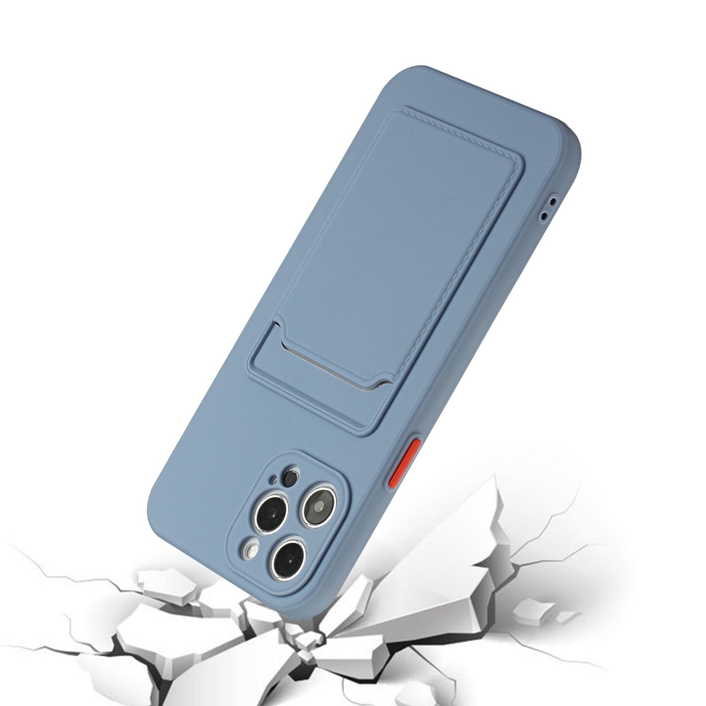 For Apple iPhone 15 Pro Max Shockproof TPU Case with Card Holder - Durable & Lightweight Design
