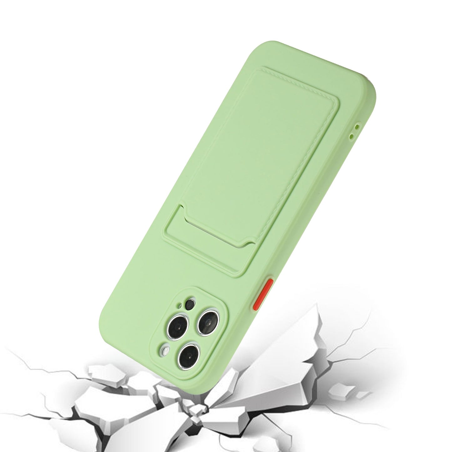 For Apple iPhone 15 Pro Max Shockproof TPU Case with Card Holder - Durable & Lightweight Design