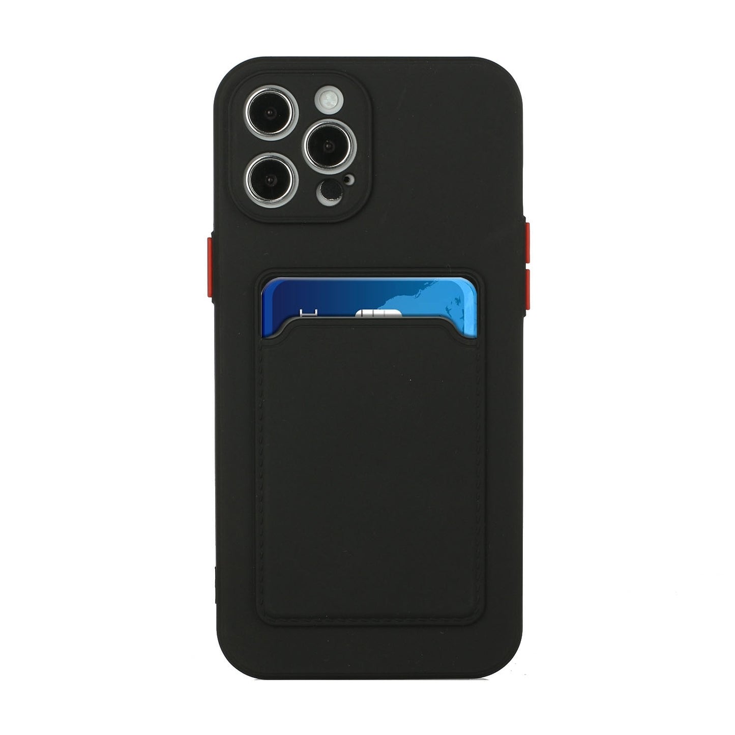 For Apple iPhone 15 Pro Max Shockproof TPU Case with Card Holder - Durable & Lightweight Design
