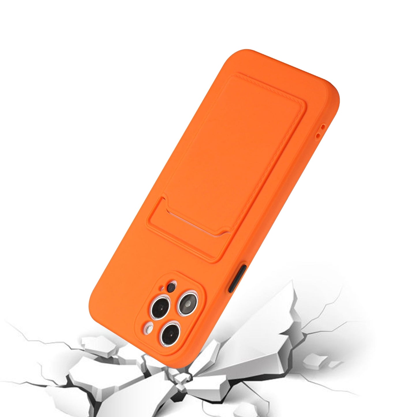For Apple iPhone 15 Pro Max Shockproof TPU Case with Card Holder - Durable & Lightweight Design