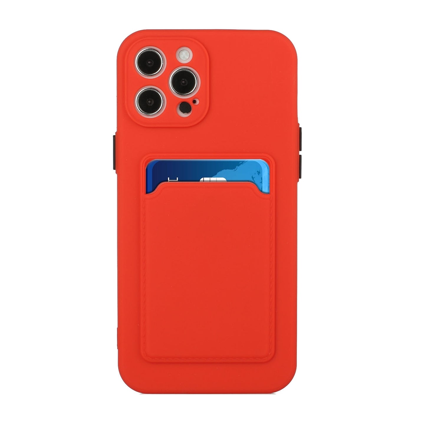 For Apple iPhone 15 Pro Max Shockproof TPU Case with Card Holder - Durable & Lightweight Design