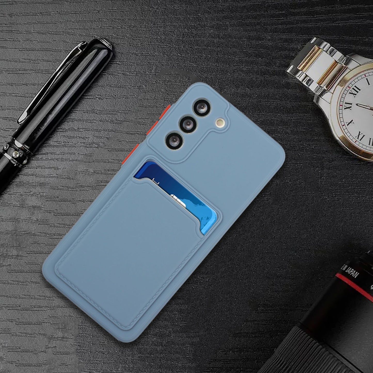 For Samsung Galaxy A15 Shockproof TPU Case with Card Holder - Durable & Lightweight Design