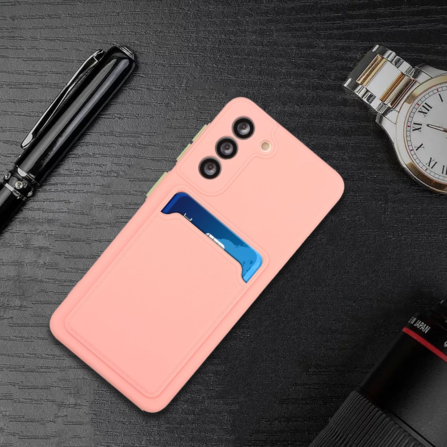 For Samsung Galaxy A15 Shockproof TPU Case with Card Holder - Durable & Lightweight Design