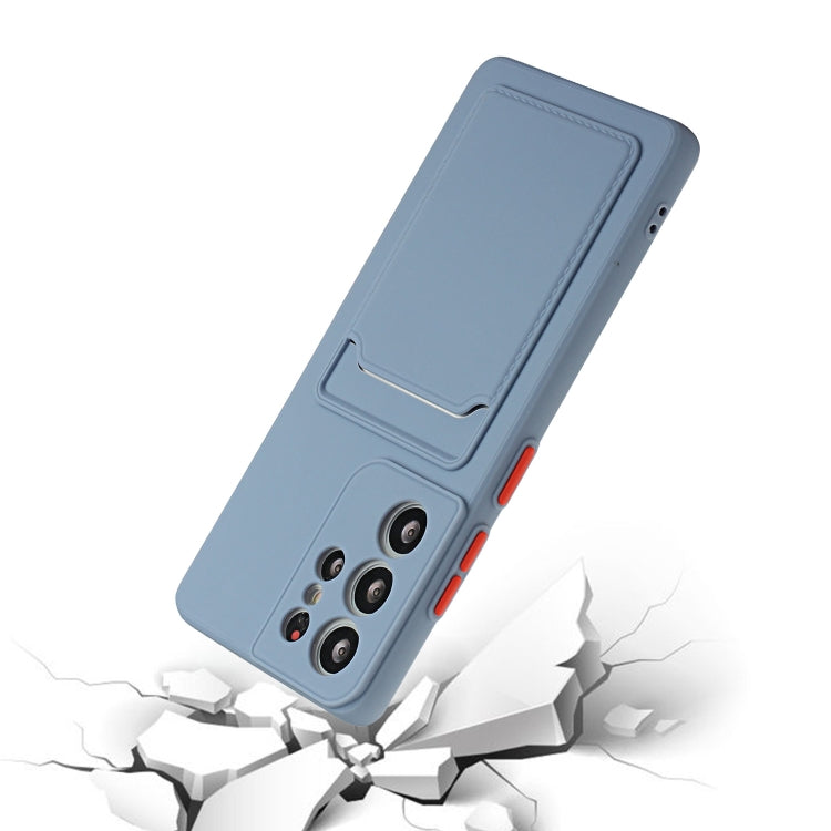 For Samsung Galaxy S24 Ultra Shockproof TPU Case with Card Holder - Durable & Lightweight Design