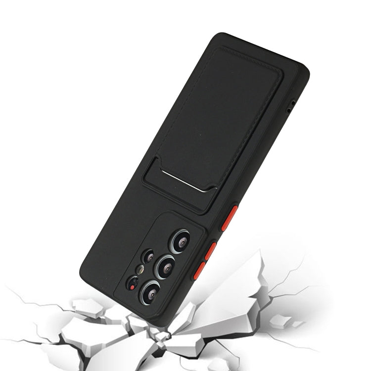 For Samsung Galaxy S24 Ultra Shockproof TPU Case with Card Holder - Durable & Lightweight Design