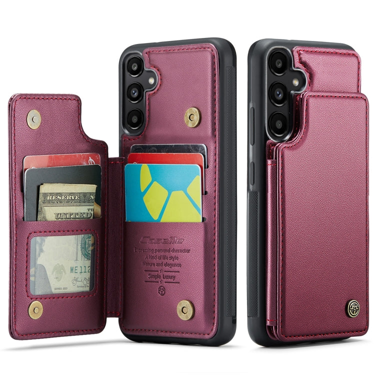 For Samsung Galaxy A55 5G CaseMe C22 Card Slots Holder RFID Anti-theft Phone Case