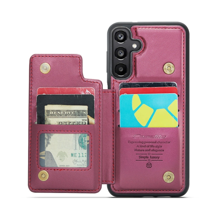 For Samsung Galaxy A55 5G CaseMe C22 Card Slots Holder RFID Anti-theft Phone Case
