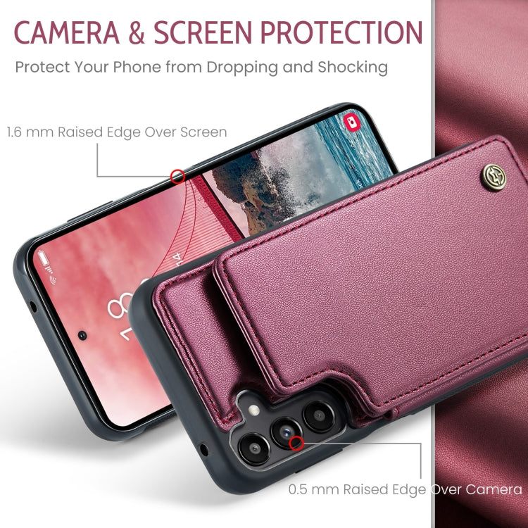 For Samsung Galaxy A55 5G CaseMe C22 Card Slots Holder RFID Anti-theft Phone Case