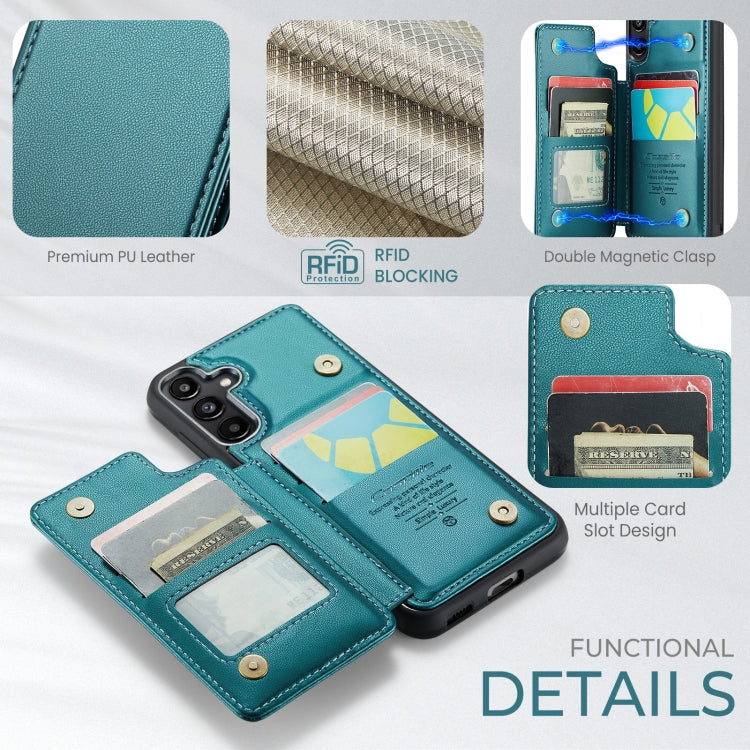 For Samsung Galaxy A55 5G CaseMe C22 Card Slots Holder RFID Anti-theft Phone Case