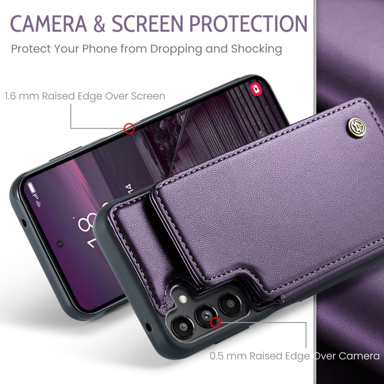 For Samsung Galaxy A55 5G CaseMe C22 Card Slots Holder RFID Anti-theft Phone Case